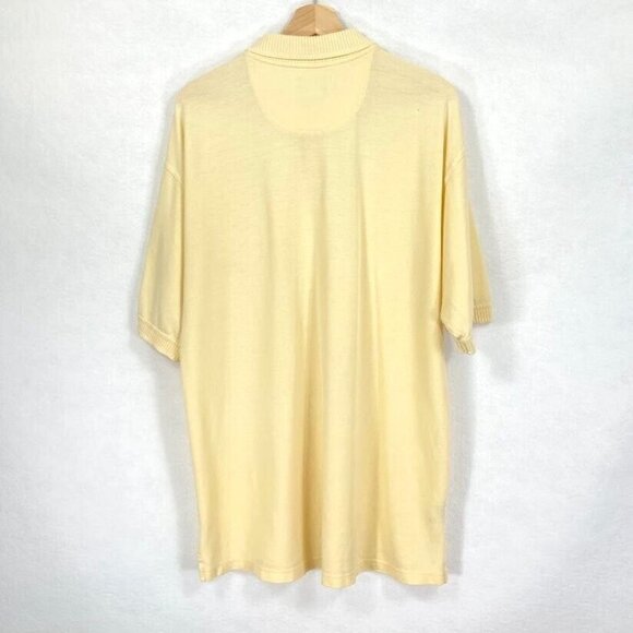 Tommy Bahama Mens Short Sleeve Polo Soft Yellow Medium - Picture 2 of 5